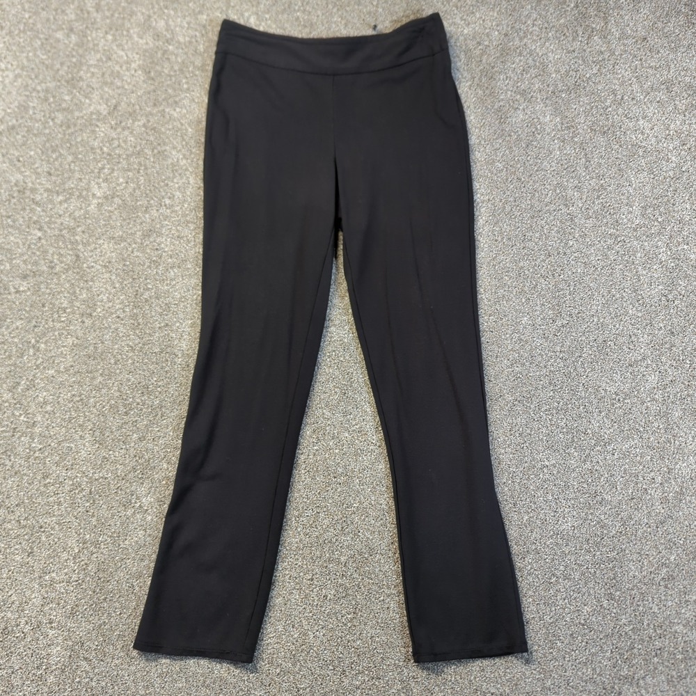 Max Edition Pants Womens 10 Black Dress Trousers 7MI0P00 Stretch Career Work